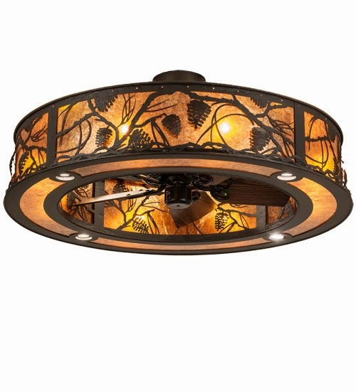 Whispering Pines 16 Light Chandel-Air decorative fandeliers with lights