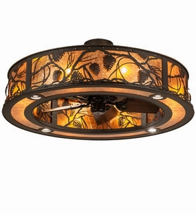 Whispering Pines 16 Light Chandel-Air decorative fandeliers with lights