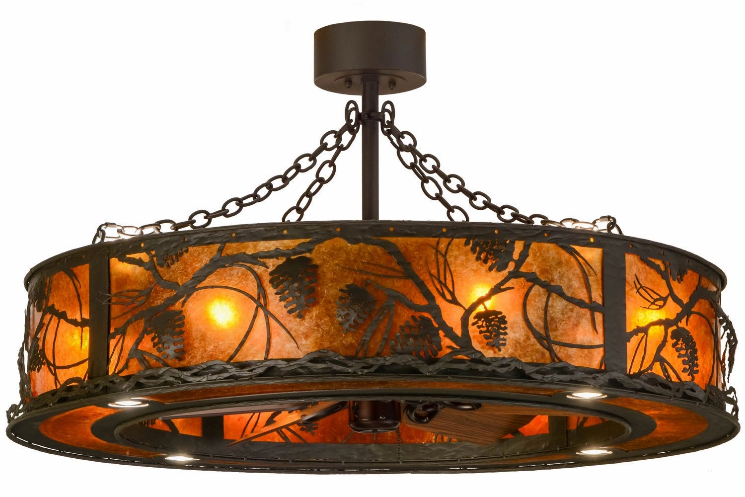 Whispering Pines 16 Light Chandel-Air decorative fandeliers with lights