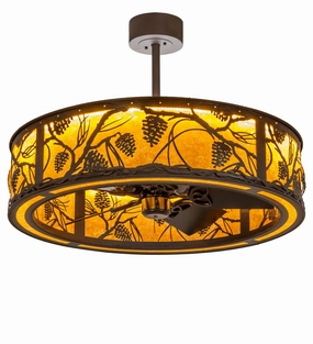 Whispering Pines LED Chandel-Air decorative fandeliers with lights