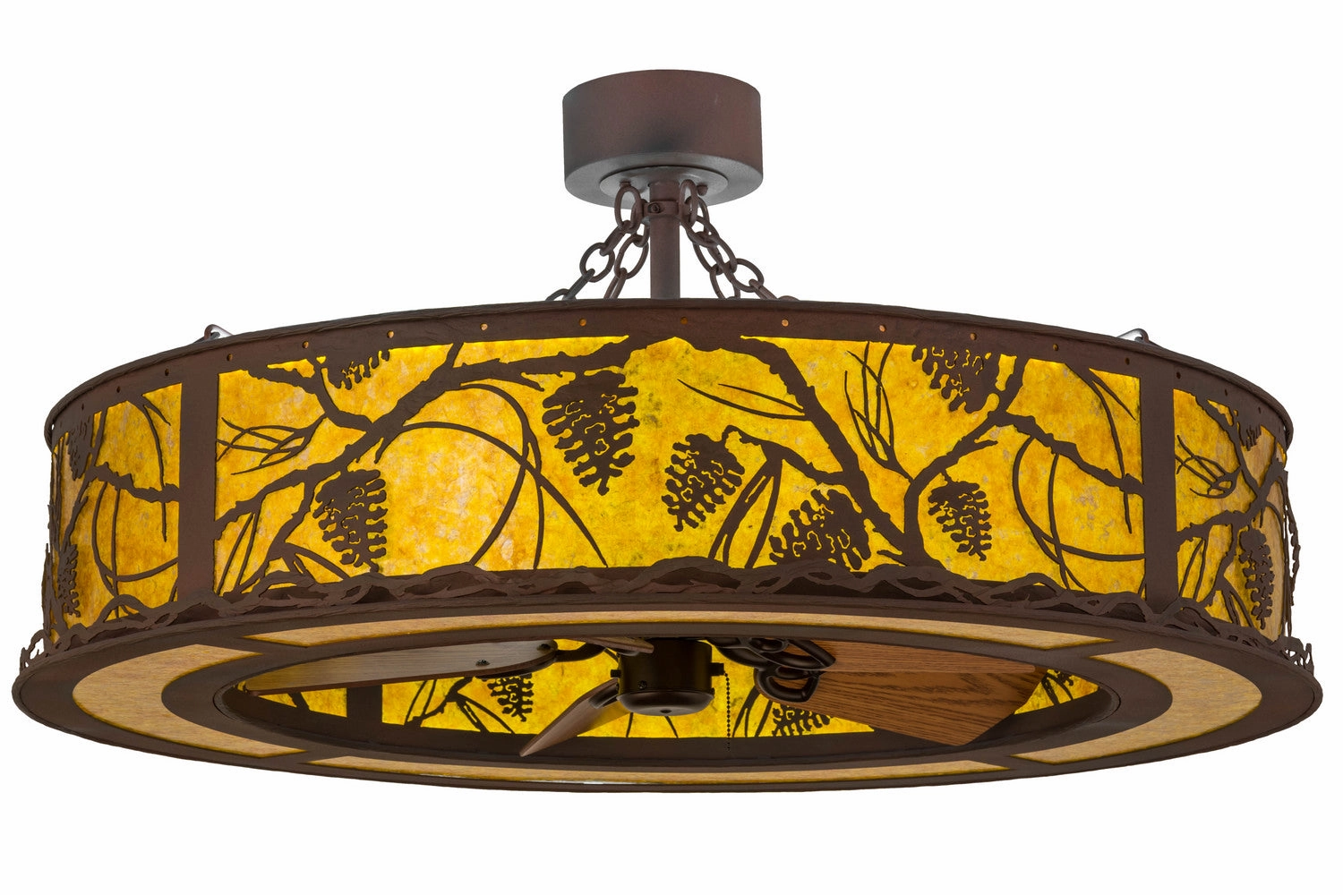 Whispering Pines LED Chandel-Air quiet small fans for desk or nightstand