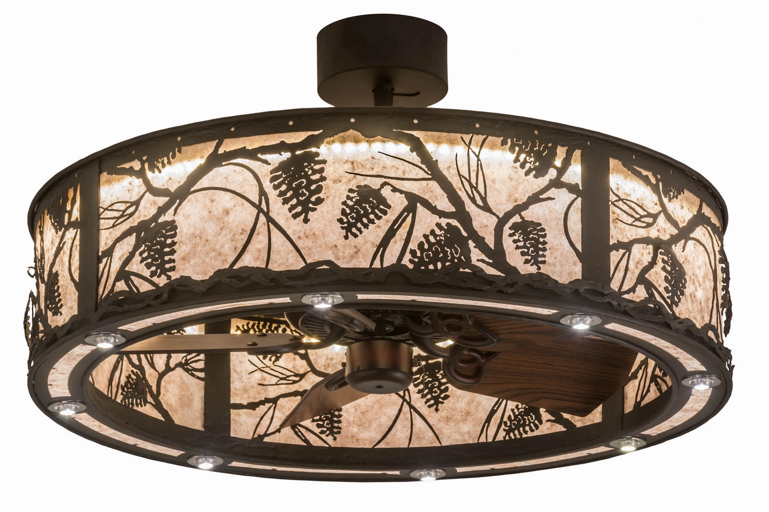 Whispering Pines LED Chandel-Air decorative fandeliers with lights