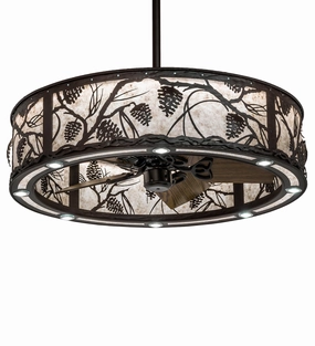 Whispering Pines LED Chandel-Air decorative fandeliers with lights