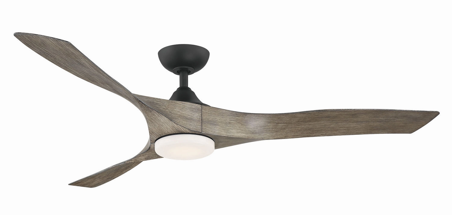 Willow 60"Ceiling Fan Matte Black energy-efficient medium fans with remote