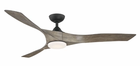 Willow 60"Ceiling Fan Matte Black energy-efficient medium fans with remote