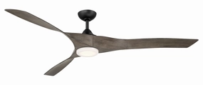 Willow XL 70"Ceiling Fan Matte Black large electric fans for spacious rooms