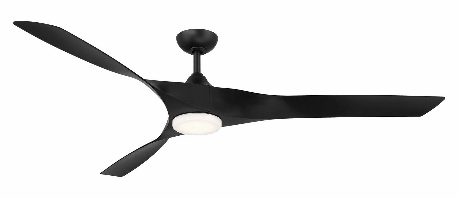 Willow XL 70"Ceiling Fan Matte Black large electric fans for spacious rooms