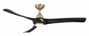Wind River Droid LED 52" Ceiling Fan with 17W CCT LED and Remote quiet indoor fans for bedrooms and offices