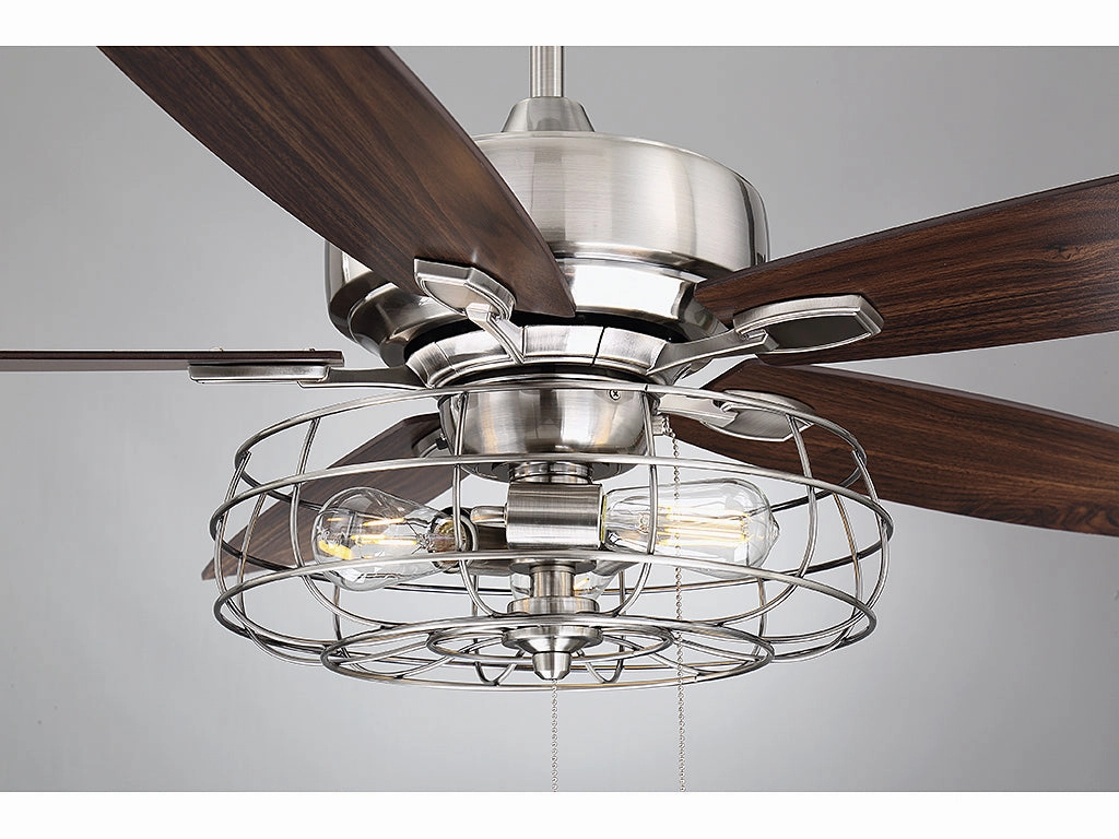 Wind Star 52" Ceiling Fan Brushed Pewter