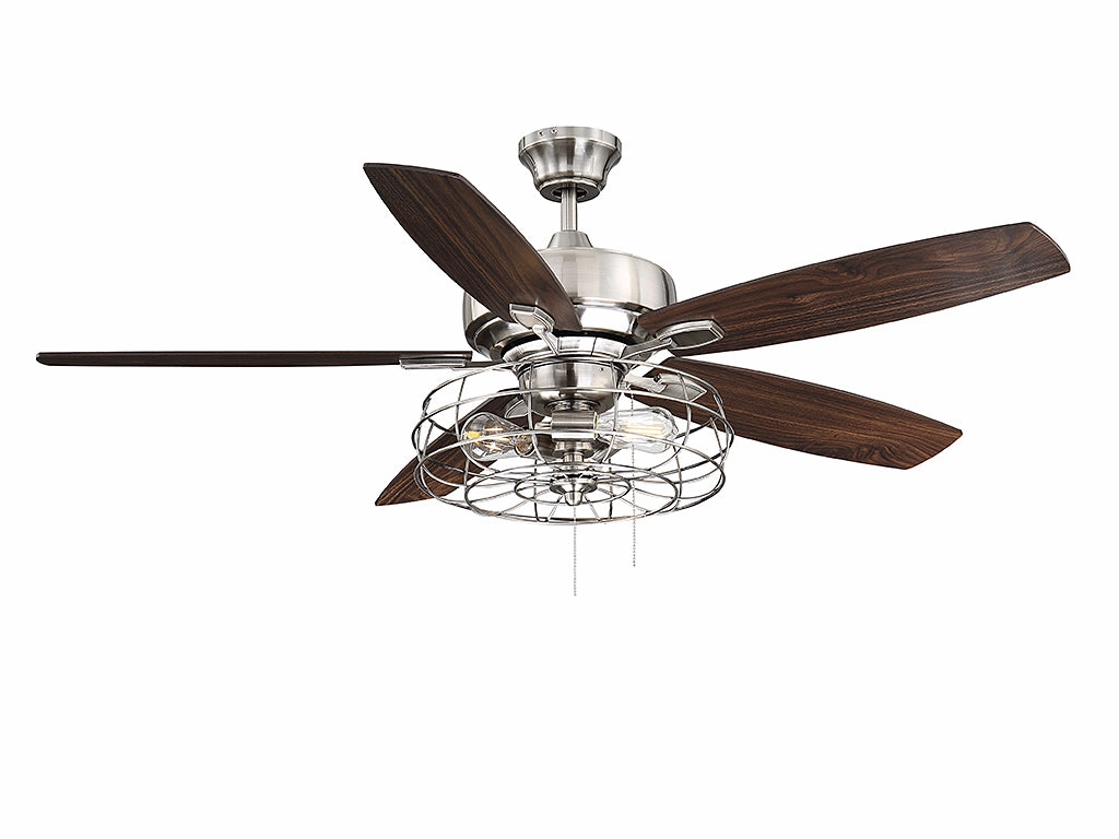 Wind Star 52" Ceiling Fan Brushed Pewter