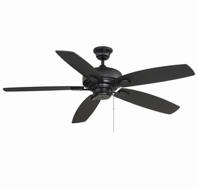 Wind Star 52" Ceiling Fan Matte Black compact medium fans for desks and counters