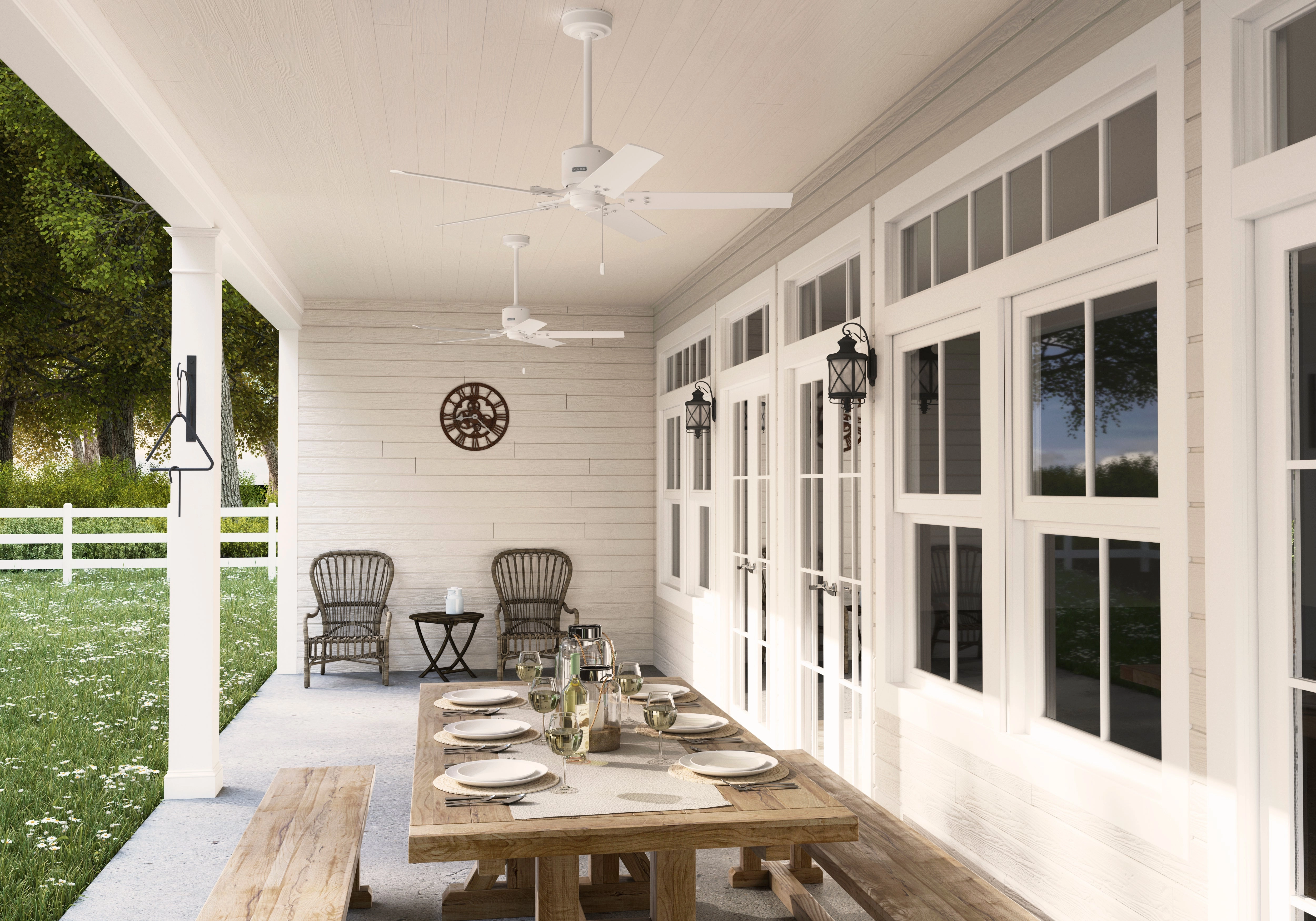 Windbound 52"Ceiling Fan Matte White