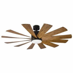 Windflower 60"Ceiling Fan Matte Black/Distressed Koa mini handheld fan for personal travel use