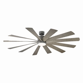 Windflower 80"Ceiling Fan Graphite/Weathered Gray large electric fans for spacious rooms