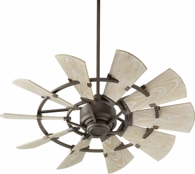 Windmill 44"Patio Fan Oiled Bronze small electric fans for personal cooling