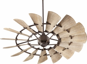 Windmill 60"Ceiling Fan Oiled Bronze mini handheld fan for personal travel use