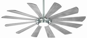 Windmolen 65" Ceiling Fan Brushed Steel home cooling fans in medium size