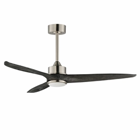 Woodwind 52"Ceiling Fan Satin Nickel quiet medium fans for living room use