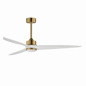 Woodwind 72"Ceiling Fan Natural Aged Brass energy-efficient medium fans with remote