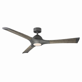 Woody 60"Ceiling Fan Graphite/Weathered Gray home cooling fans in medium size