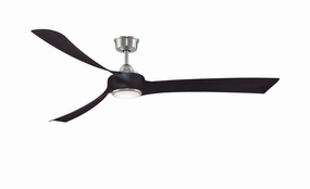 Wrap Custom Motor Brushed Nickel quiet medium fans for living room use