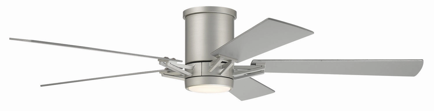 Wyatt 52"Ceiling Fan Painted Nickel home cooling fans in medium size