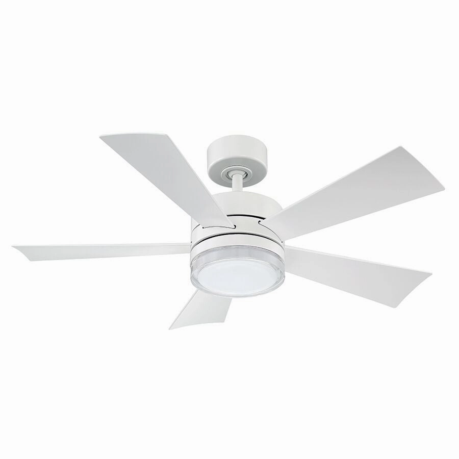 Wynd 42"Ceiling Fan Matte White compact small fans for bedrooms