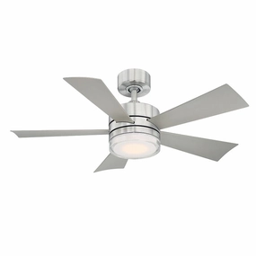Wynd 42"Ceiling Fan Stainless Steel compact small fans for bedrooms