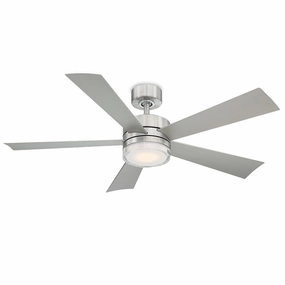 Wynd 52"Ceiling Fan Stainless Steel medium size fans for home ventilation