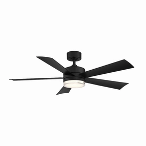 Wynd 60"Ceiling Fan Matte Black medium size fans for home ventilation