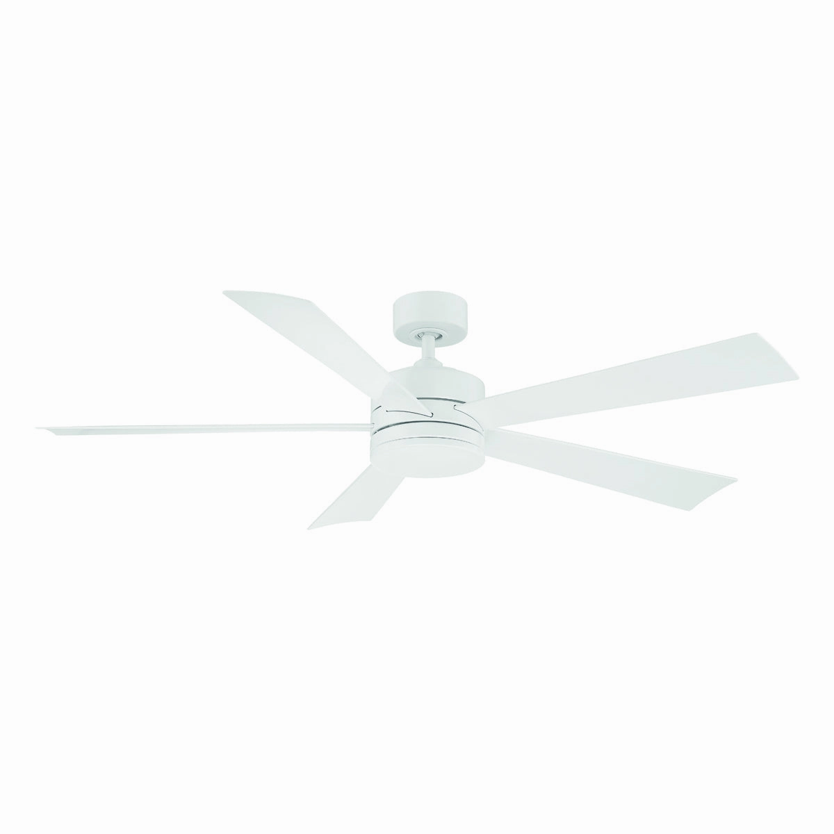 Wynd 60"Ceiling Fan Matte White quiet medium fans for living room use