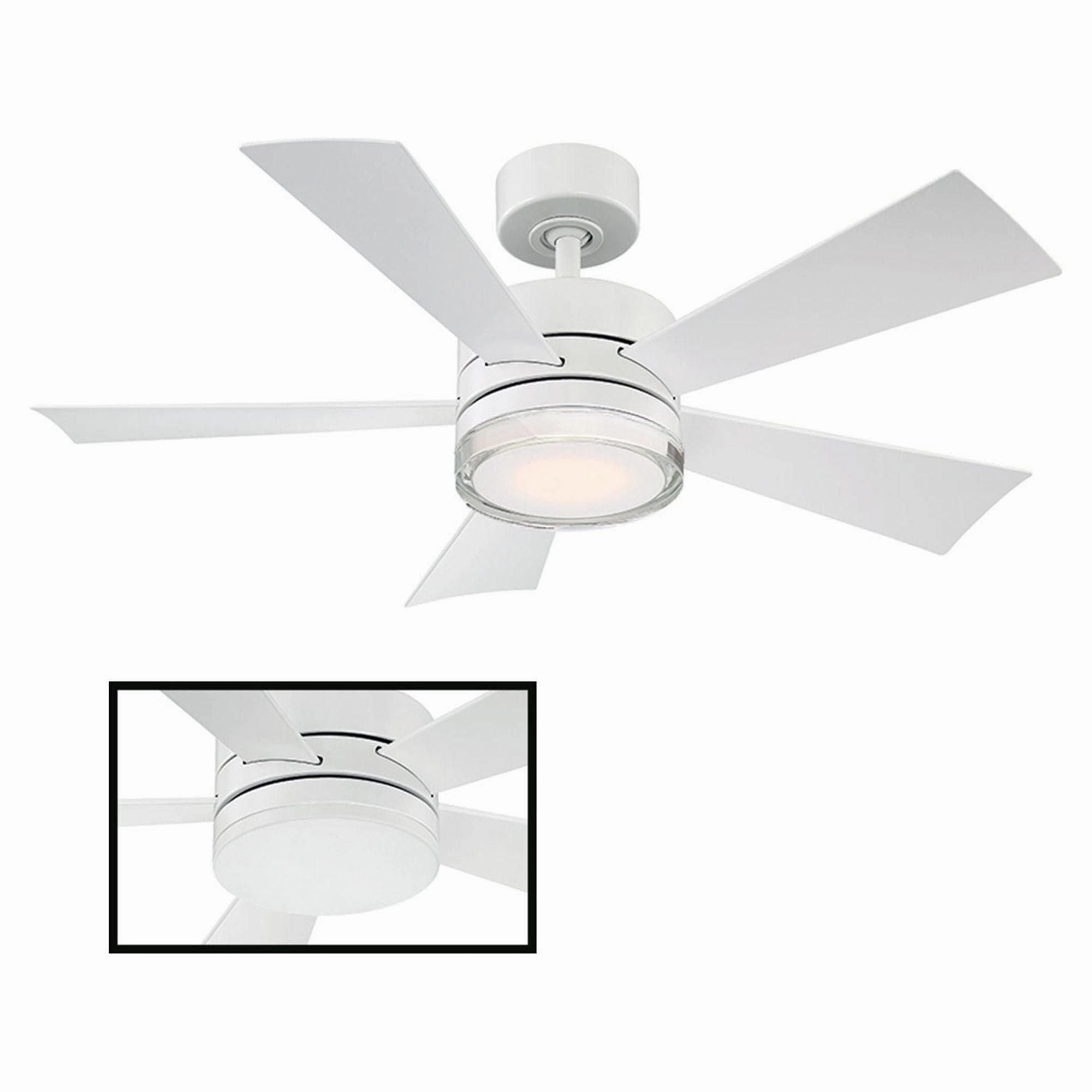 Wynd Indoor/Outdoor 5-Blade 42" Smart Ceiling Fan with LED Light Kit and Remote Control