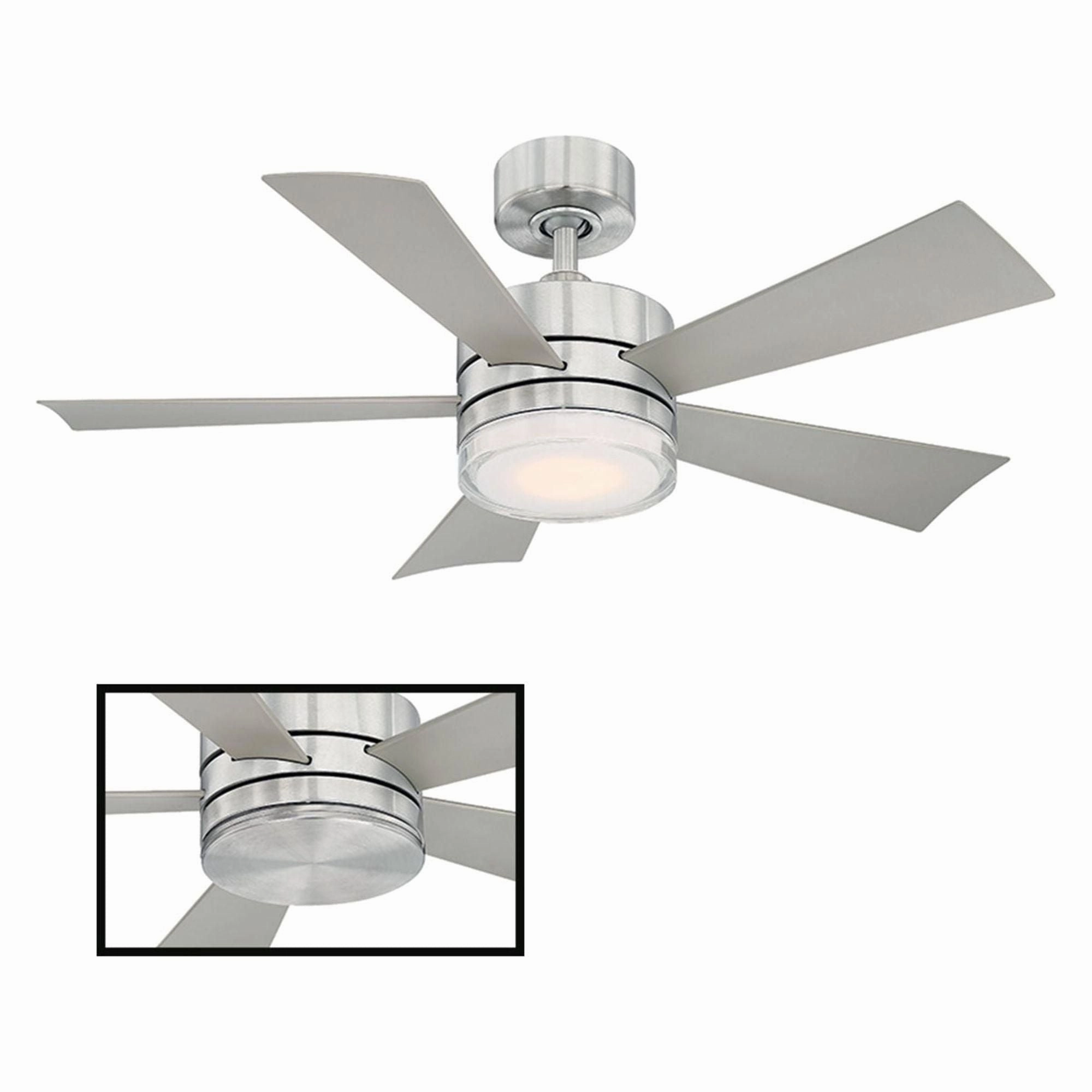 Wynd Indoor/Outdoor 5-Blade 42" Smart Ceiling Fan with LED Light Kit and Remote Control