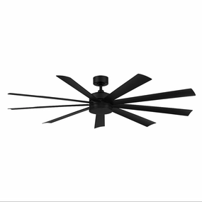 Wynd Xl 72"Ceiling Fan Matte Black medium electric fans for multi-room use