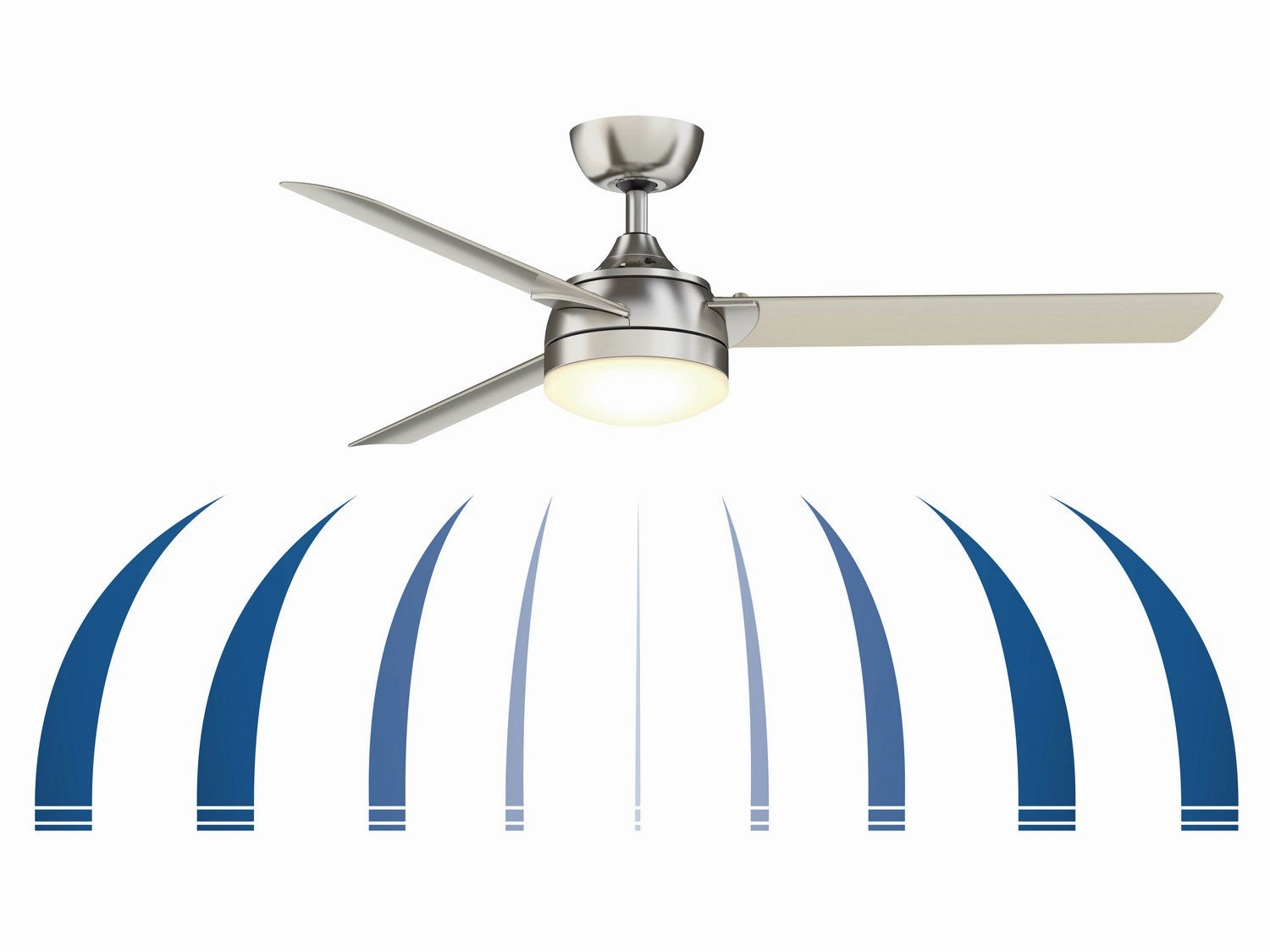 Xeno 56"Ceiling Fan Brushed Nickel