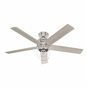 Xidane 52"Ceiling Fan Brushed Nickel medium size fans for home ventilation