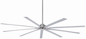 Xtreme 96"Ceiling Fan Brushed Nickel large electric fans for spacious rooms