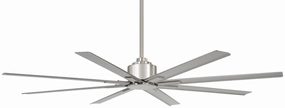 Xtreme H2O 65" 65" Ceiling Fan Brushed Nickel Wet energy-efficient medium fans with remote