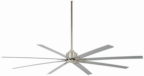 Xtreme H2O 84" 84"Outdoor Ceiling Fan Brushed Nickel Wet large electric fans for spacious rooms