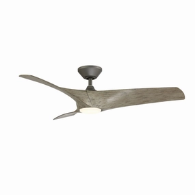 Zephyr 52"Ceiling Fan Graphite/Weathered Wood portable medium fans with handle design