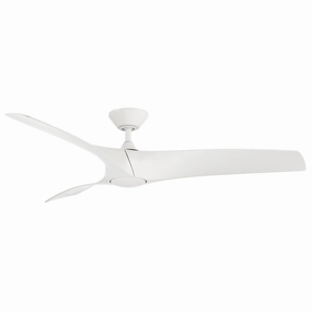 Zephyr 52"Ceiling Fan Matte White portable medium fans with handle design