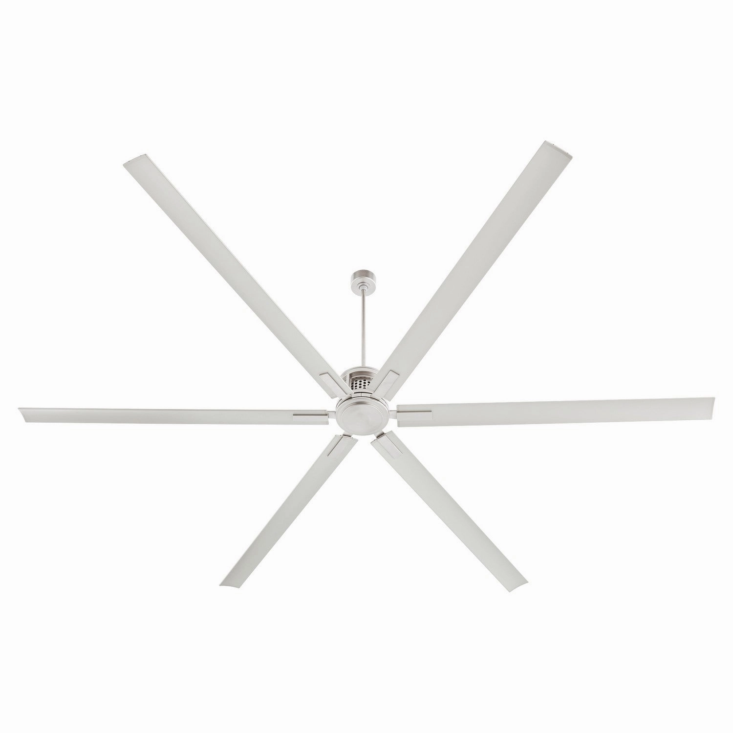 Zeus 120" Ceiling Fan Satin Nickel large electric fans for spacious rooms