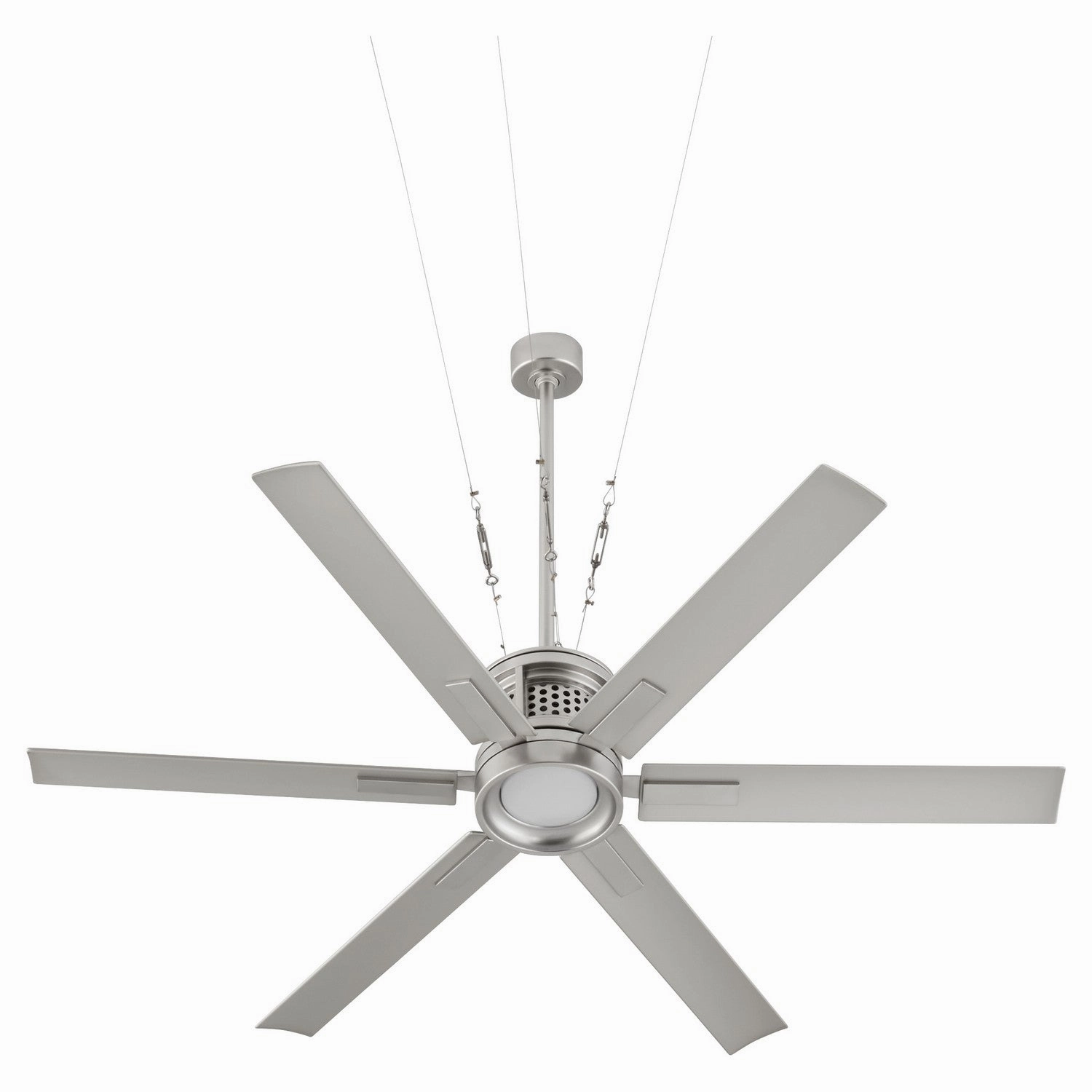 Zeus 65" Patio Fan Satin Nickel
