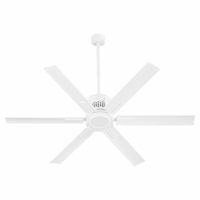 Zeus 65" Patio Fan Studio White affordable medium fans for summer
