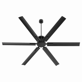 Zeus 80" Ceiling Fan Matte Black large electric fans for spacious rooms