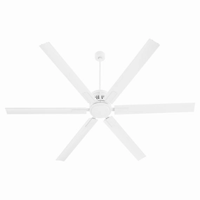 Zeus 80" Ceiling Fan Studio White large electric fans for spacious rooms