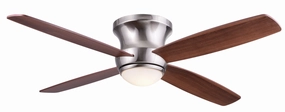 Zorion 52"Ceiling Fan Nickel medium electric fans for multi-room use